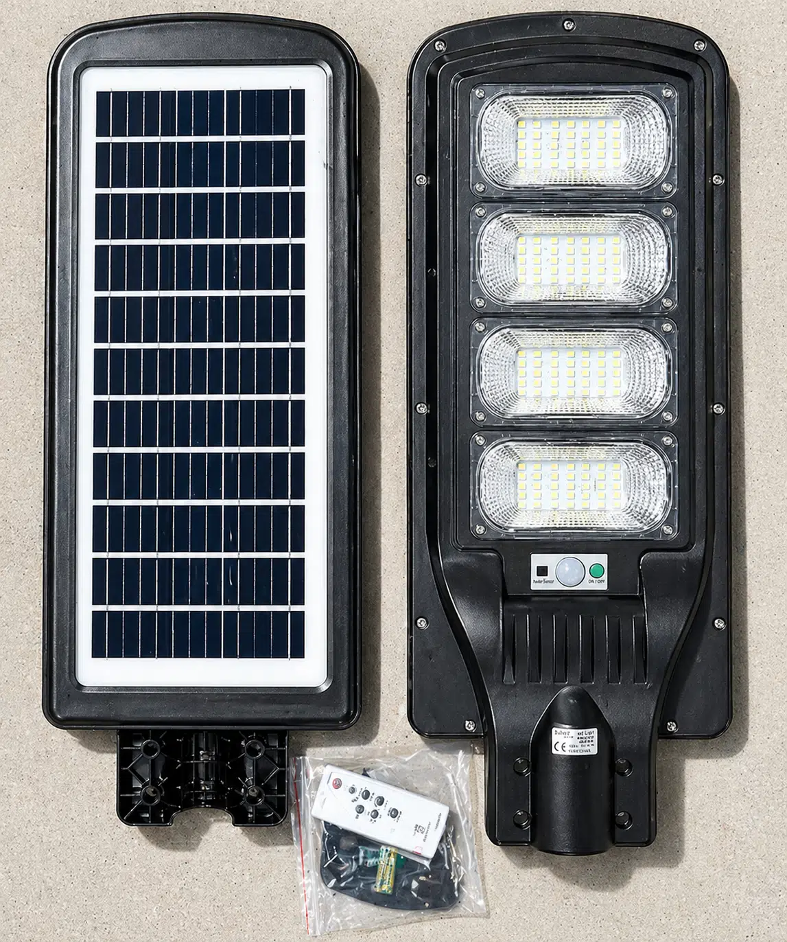 400W Solar Sokak Lambası | Sensörlü, Kumandalı, IP65 Su Geçirmez Güneş Enerjili Bahçe Aydınlatma