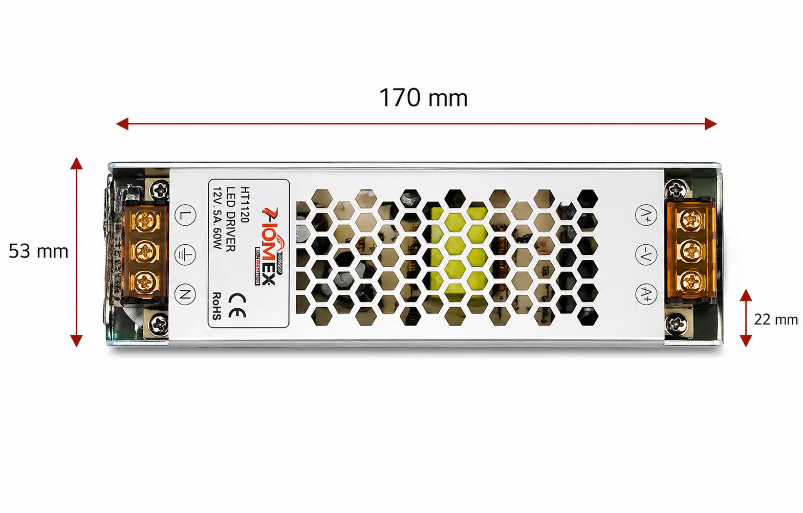A Kalite 12v 12,5a Ultra Slim Kasa Trafo, 12v 12,5a İnce Kasa Metal Led Adaptörü