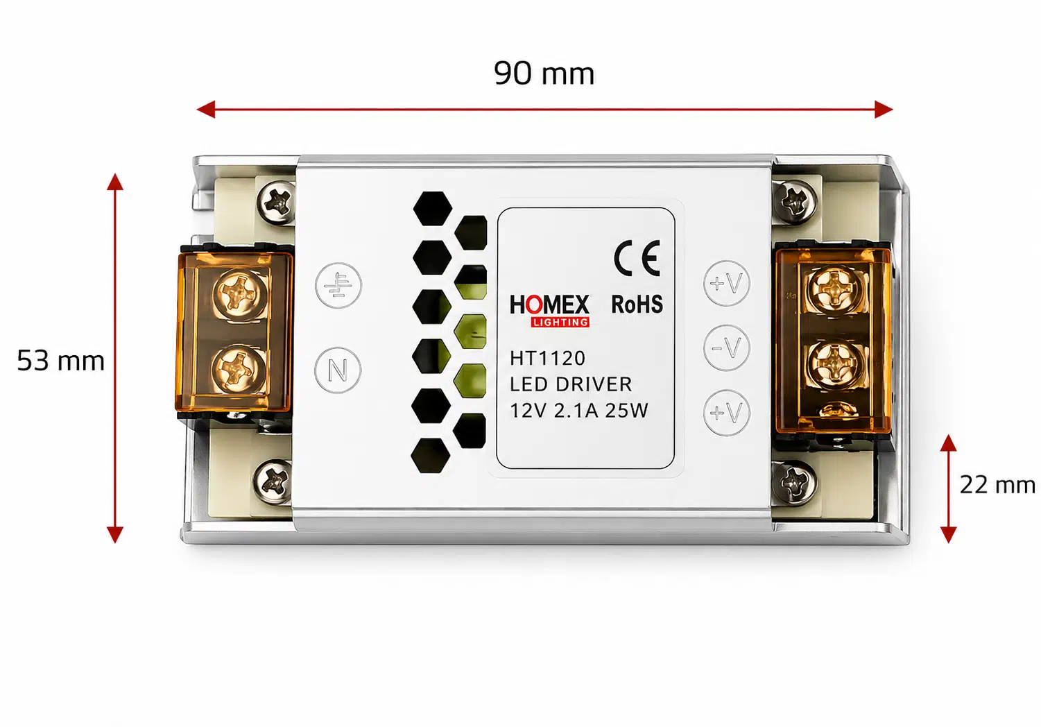 A Kalite 12v 5a Ultra Slim Kasa Trafo, 12v 5a İnce Kasa Metal Led Adaptörü