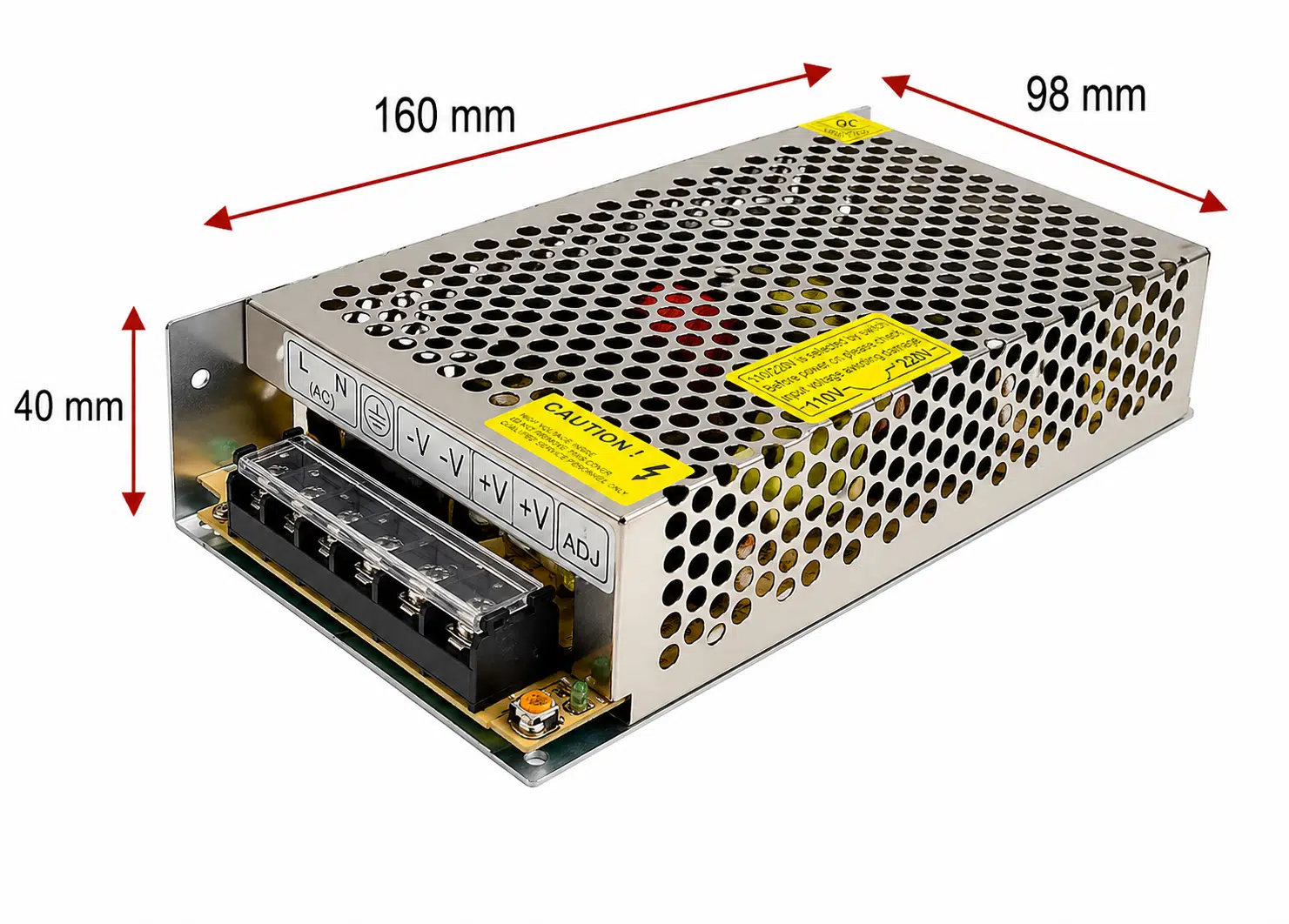 A Kalite 12v 10a Kalın Kasa Trafo, 12v 10a Kalın Kasa Metal Led Adaptörü