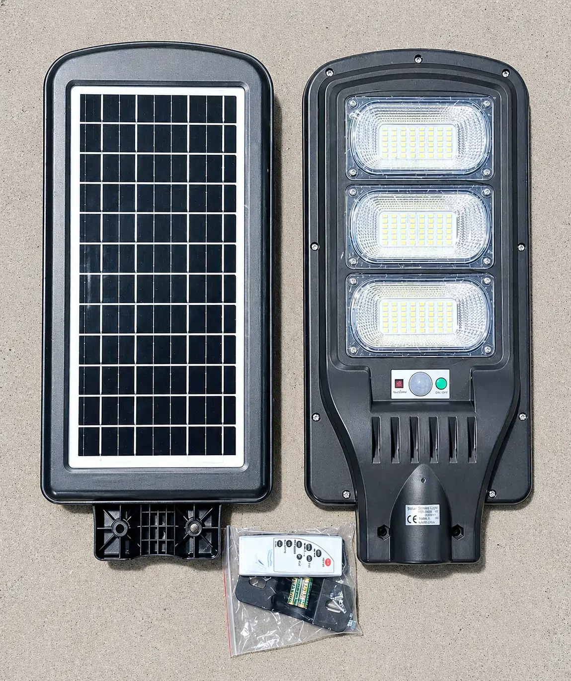 300W Solar Sokak Lambası | Sensörlü, Kumandalı, IP65 Su Geçirmez Güneş Enerjili Bahçe Aydınlatma