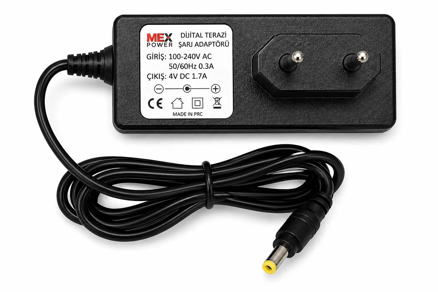 A Kalite Terazi Şarj Adaptörü (4V / 1.7A Uçlu) 