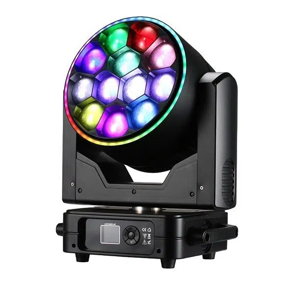 12x40W RGBW B-EYE Moving Head Zoom | Pixel Control Profesyonel Sahne Işığı (Case’li)