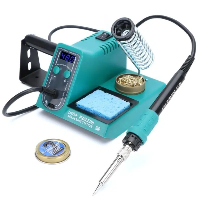 Prolink P26LED II Dijital Ekranlı Isı Ayarlı Havya İstasyonu (90-480°C, 60W, LED Göstergeli, Standlı)