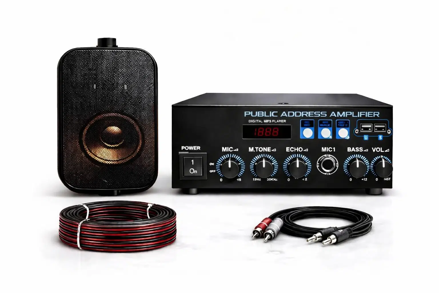 Ten, 1 Hoparlörlü Anfi Ses Sistemi | Mağaza, Cafe ve Restoran İçin Small Paket