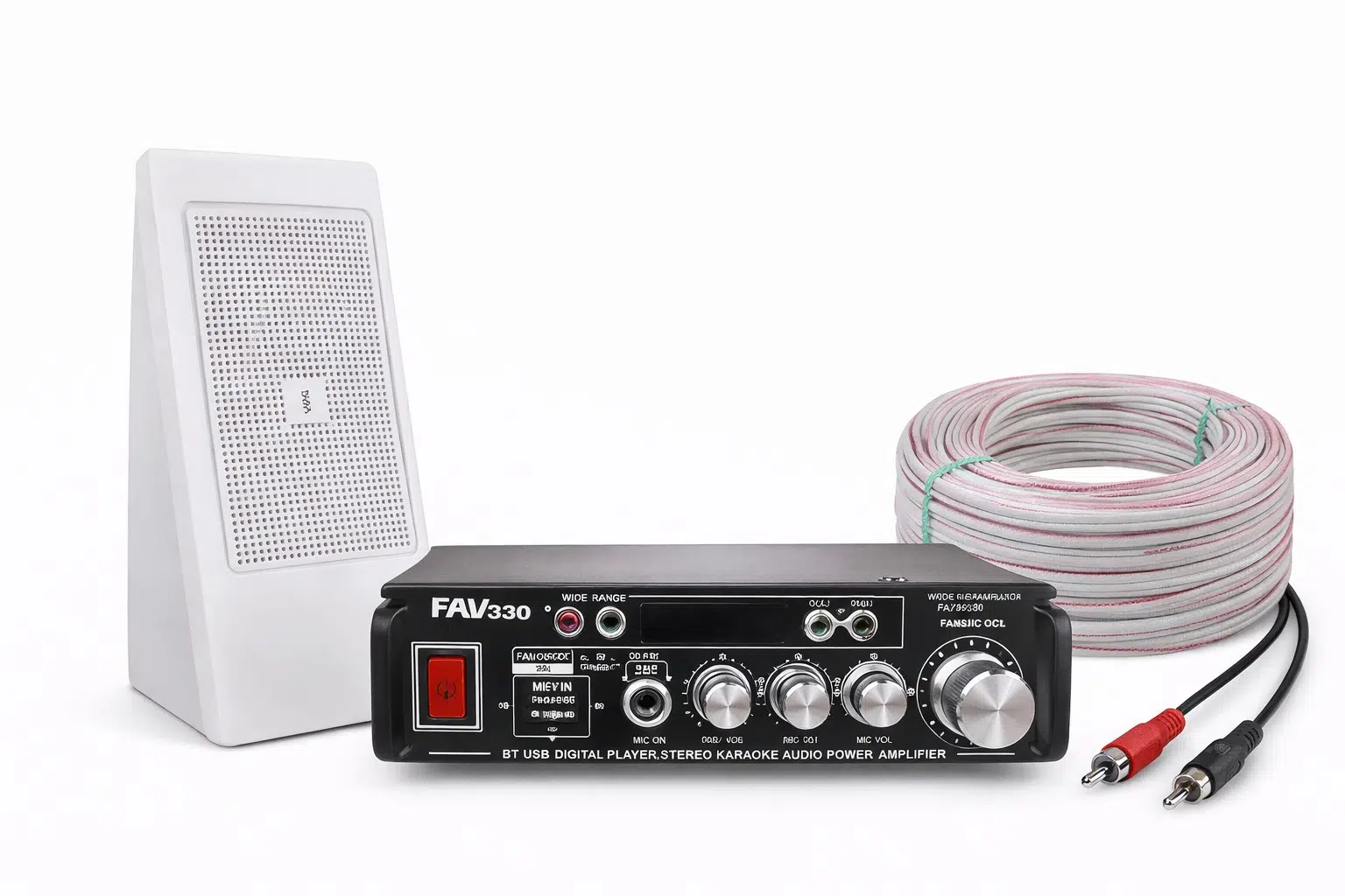 Ten, 1 Hoparlörlü Anfi Ses Sistemi | Masaj Salonu, Spa , Mağaza, Karavan Hafif Müzik Eco Seri