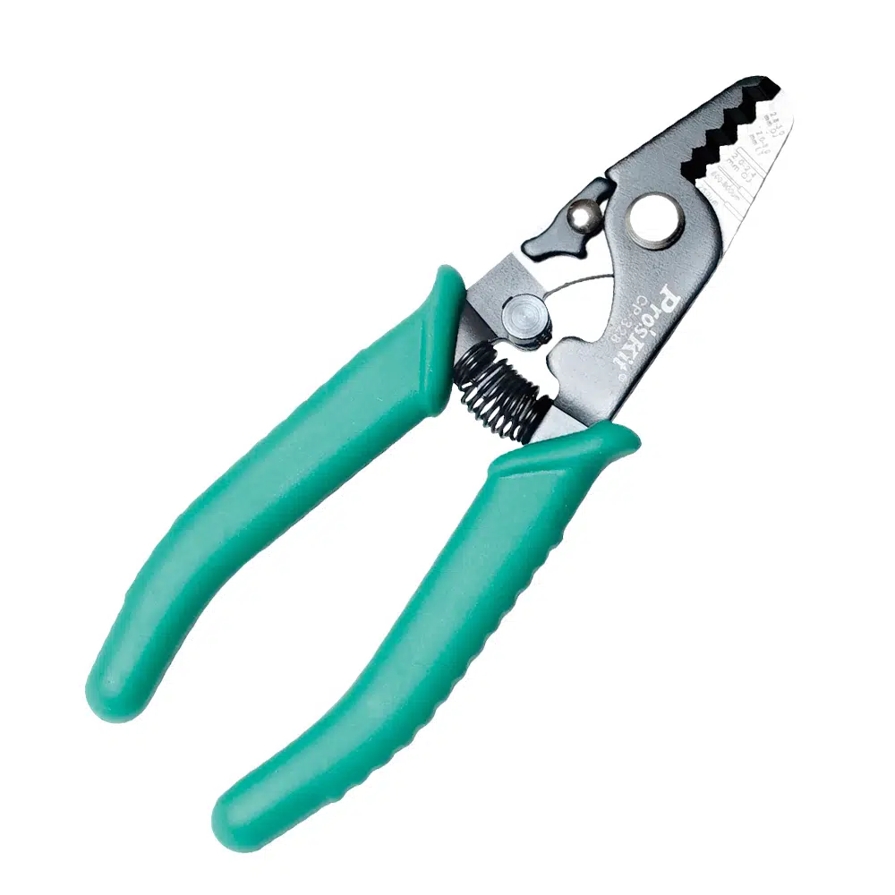 Ten,Proskit CP-328 Fiber Optik Kablo Soyucu Pense | 5'i 1 arada Hassas Kablo Sıyırma Aparatı