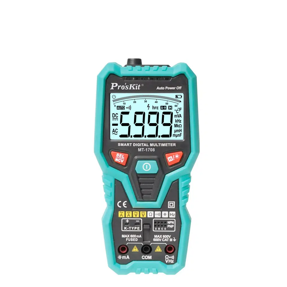 Ten,Proskit MT-1708 True RMS Akıllı Dijital Multimetre, 3-5/6 Akıllı Dijital Multimetre