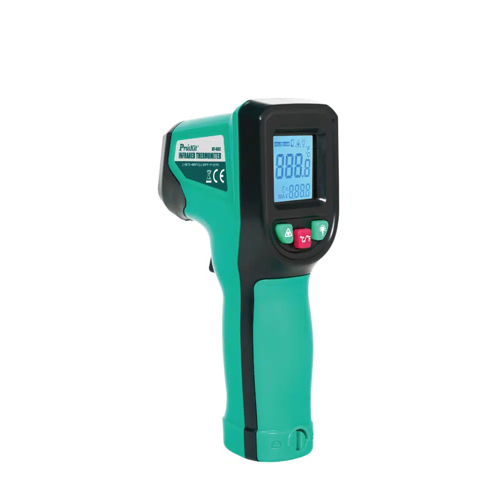 Ten, Proskit MT-4602 Lazerli Infrared Termometre -50°C / 600°C Temassız Dijital Sıcaklık Ölçer