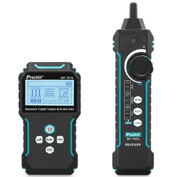 Ten, Proskit MT-7076 LCD PoE Network Kablo Test Cihazı ve Hat Bulucu Kit