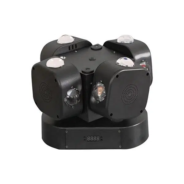 Dört Başlıklı LED Beam ve Halo'lu Lazer Sahne Işığı, Düğün Salonu , Eğlence Mekanı, Kına Salonları Işık Sistemi